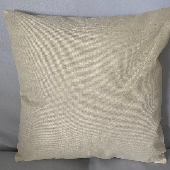 Pumpkin & Floral Decor Accent Pillow 18x18" NWOT - Picture 4 of 4